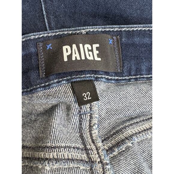 PAIGE Skyline Skinny Jeans Dark Wash Women's Size 32 - Picture 4 of 6